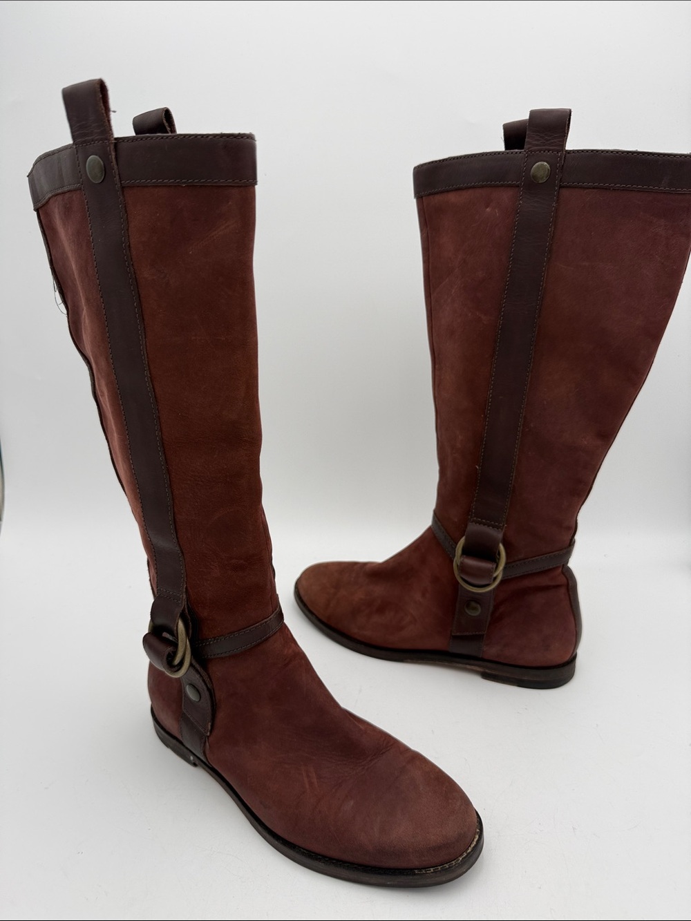 Vintage Cole haan Tall Women Riding Boots boots 6B suede casual Y2K fall winter